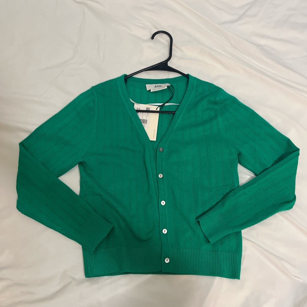 NWT Love Bonito green cardigan